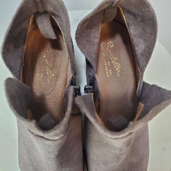 Seychelles Score 7.5 Gray Suede Ankle Boots Booties 2" Block heel - Picture 8 of 13